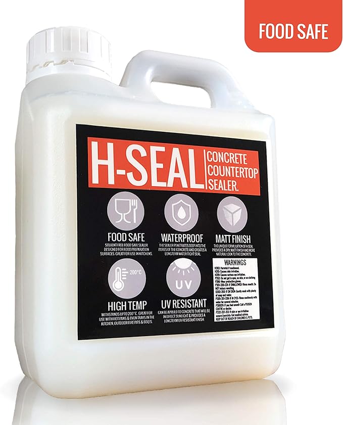 Sellador de hormigón H-SEAL para encimera/encimera | apto para