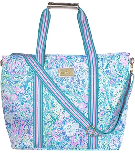 Amazon.com: Lilly Pulitzer Blue/Green Insulated Soft Beach  display picture 1