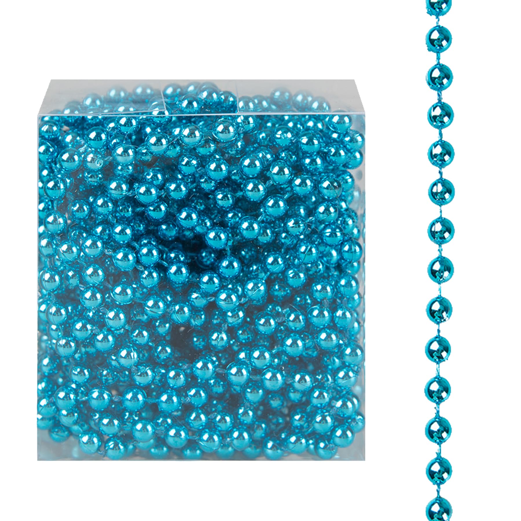 Christmas Luxury 8 Metre Bead Chain Garland Decoration Xmas Tree Hanging Ornaments (Blue)