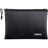 JUNDUN Fireproof Document Bags,13.4”x 9.4”Waterproof and Fireproof Money Bag,Fireproof Safe Storage Pouch with Zipper for A4 