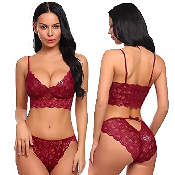 Buy Naughty Wish Hot Sexy Women Hot Honeymoon Babydoll Lingerie Maroon Free Size At Amazon In