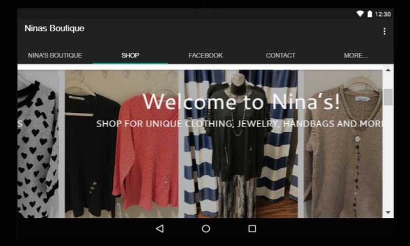 nina's clothing store website