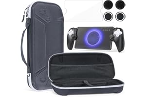 BRHE Carrying Case for Playstation Portal Case with PS Portal Silicone Soft Cover Case/Playstation Portal Screen Protector/Thumb Grip Caps