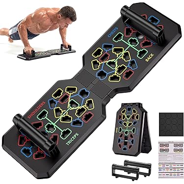 Ehoe Push Up Board, Pushup Stand With Resistance Band Hoe Workout