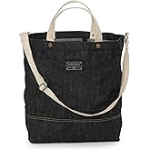 Barebones Neelum Large Waxed Canvas Tote Bags - Heavy Duty Canvas Bag and Reusable Grocery Bag