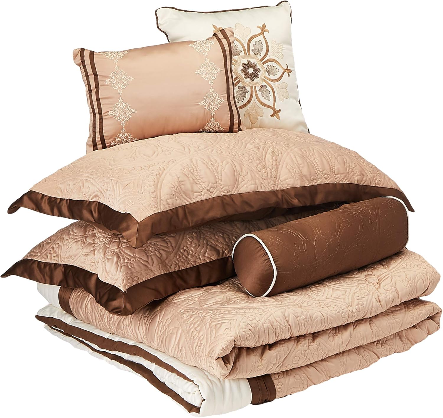 Amazon Com Madison Park Juliana 9 Piece Comforter Set Beige