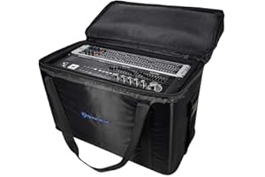 Rockville RRB50 5U Rack Bag Double-Sided 12" Depth, 800D Ballistic Nylon, Removable Rack Case, Shoulder Strap, Front Pocket, for Mobile DJs and Audio Pros