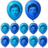 Chillkat Severance Balloons for Birthday Party Decorations, 12 Pack Blue/Light Blue 12" with Mark S. printed, Lumon Industries, Funny Novelty Gift Ideas TV Show Merchandise (12)