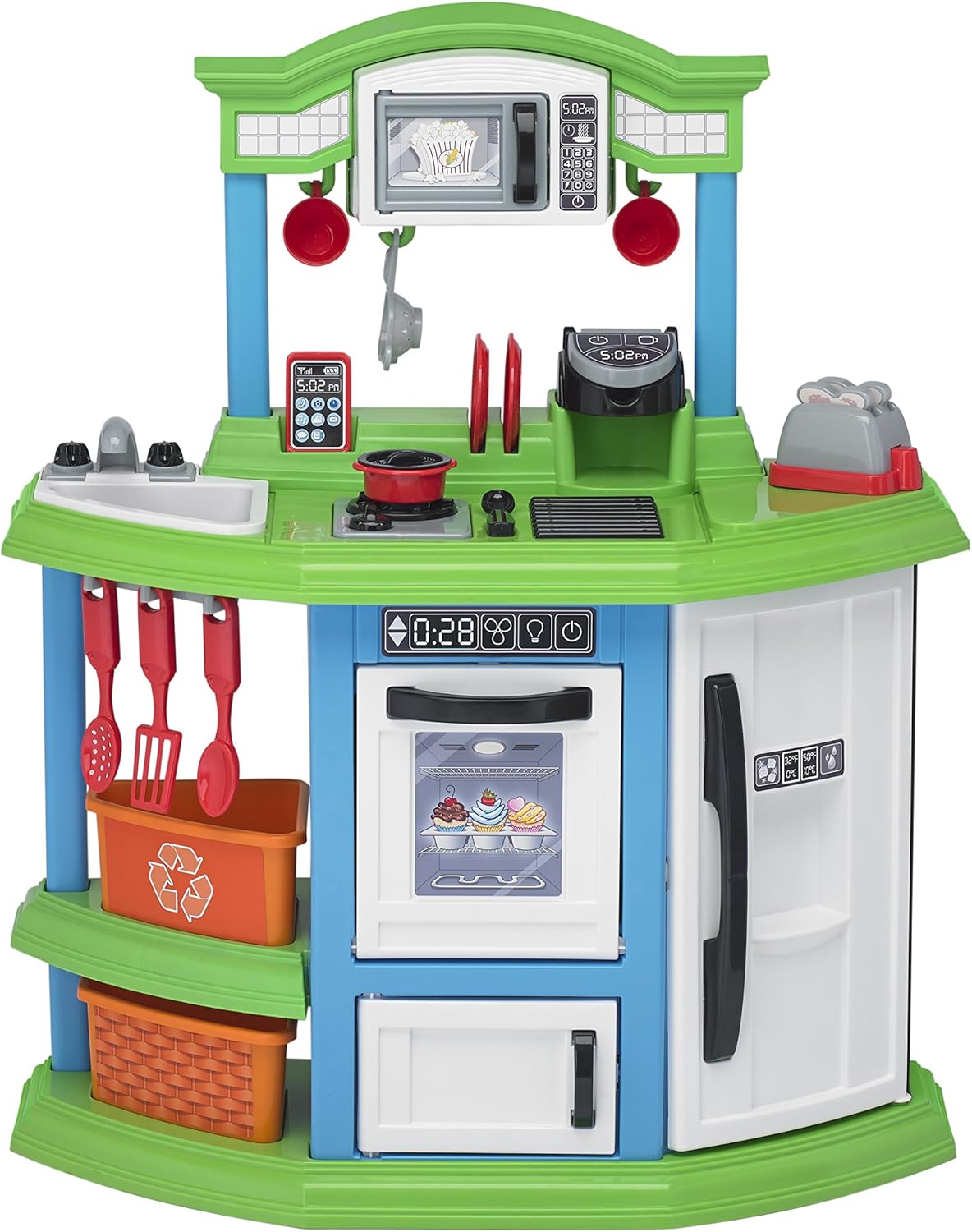 Amazon Com American Plastic Toys Cozy Comfort Kitchen Playset