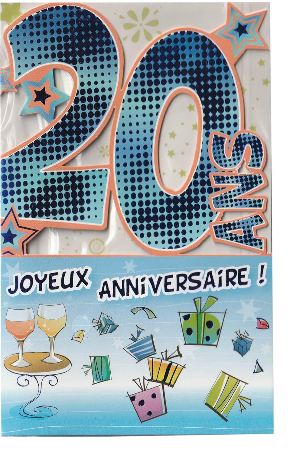 Ans Joyeux Anniversaire Carte Double Avec Enveloppe Couleur Aleatoire ans Cartes Cuisine Maison Dwteam In