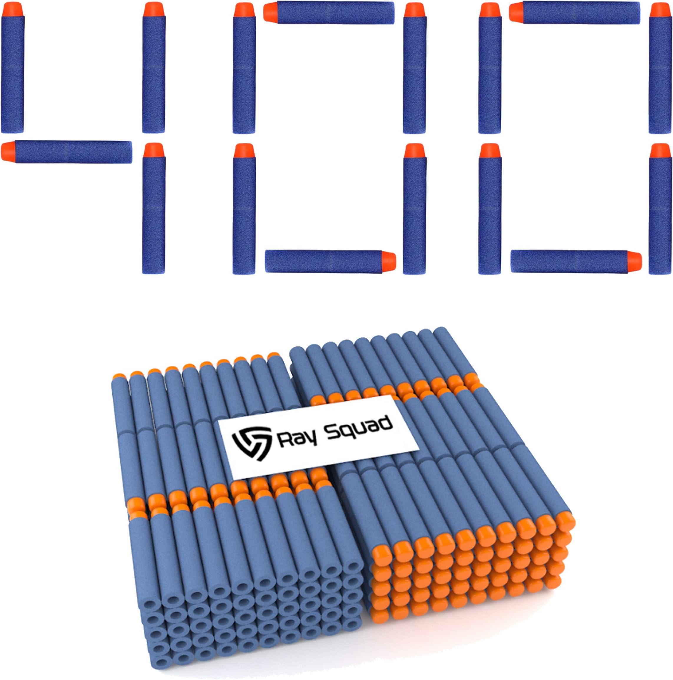 Ray Squad 400-Pieces, Soft Darts for Nerf N-Strike Elite Series Blasters, (400 Darts, Blue) by
