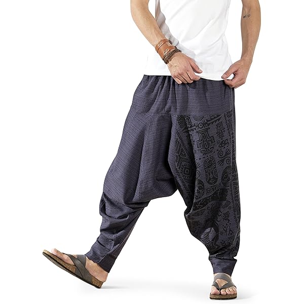Buddha Pants Patterned Miami Jogger Harem Pants MarigoldXL