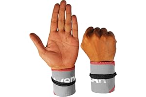 WOD Wear Wrist Wraps for Powerlifting, Strength Training, Bodybuilding, Cross Training, Olympic Weightlifting, Yoga Support - One Size Fits All