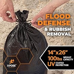 Xpose Safety Heavy Duty Sand Bags with Tie Strings
