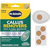 Dr. Scholl's Callus Remover Seal &amp; Heal Bandage with Hydrogel Technology, 4ct /Removes Calluses Fast - Provides Cushioning Protection and Friction for All-Day Pain Relief (Pack of 1, 4 Count Total)