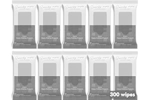 SWANKY WIPES Swanky Stainless Steel Cleaner Wipes - Grime & Grease Remover Kitchen Cleaning Supplies - Clean & Shine, For Stove Top, Refrigerator, Sink, Oven, & Household Appliances - Soft Wipes, 300 Count