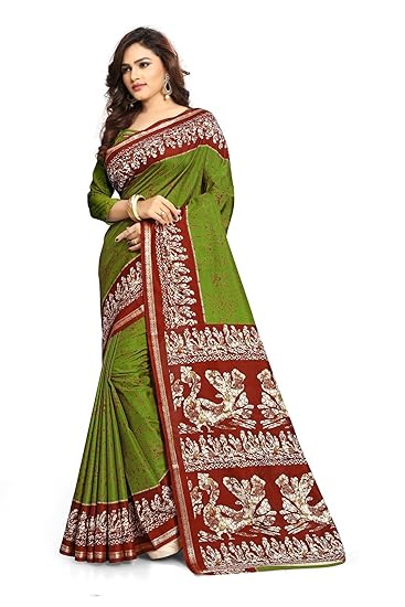 Women's Silk Saree With Blouse Piece (rhytm1104a_Multicolor)