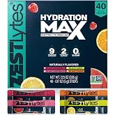 40 Sticks Salty Fruit Sugar Free Electrolyte Hydration Packets High Sodium | Low Calorie Electrolyte Powder Drink Mix, Liquid Daily IV Flavors Salty Watermelon Raspberry Lemon Orange
