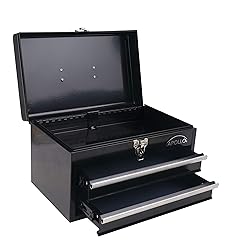 Apollo Tools 14 Inch Steel Tool Box with Deep Top