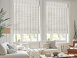 LazBlinds Cordless Bamboo Roman Shades, Light