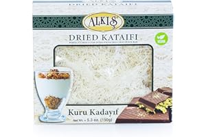 ALKIS Kataifi, Premium Dried Kataifi 5.3 oz. (150 gr), Ingredient of Dubai Chocolate, Knafeh, Shredded Fillo Dough, Phyllo Dough