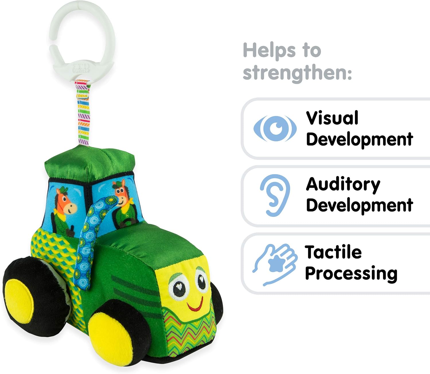 Lamaze Tractor, Multicolor, 10.75 inches - Image 3