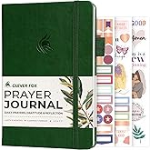 Clever Fox Prayer Journal – Daily Devotional & Gratitude Notebook – Religious Planner & Gods Book – Faith Based Gifts & Accessories (Forest Green)