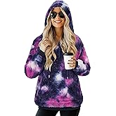 TBONTB Hoodies for Women Fuzzy Oversized Sweatshirt Zip Up Fleece Pullover Fluffy Sherpa with Pockets