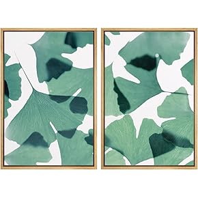 SIGNWIN Framed Wall Art Print Set Watercolor Style...