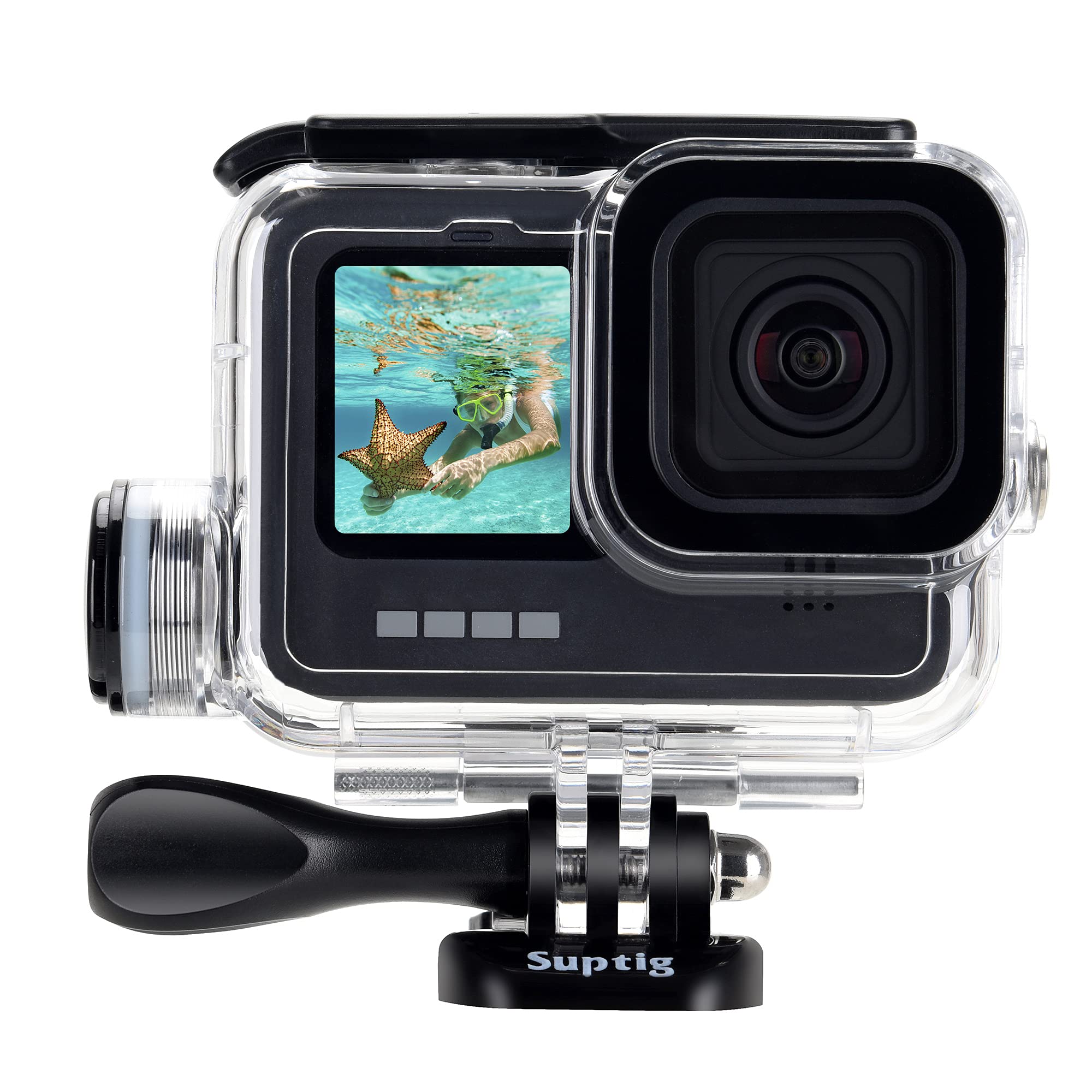 Suptig Waterproof Housing for GoPro Hero 13-9, Dive to 164Ft