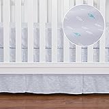 Baby blue crib skirt Clearance