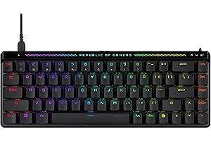 ROG Falchion Ace HFX 65% Hall Effect Gaming Keyboard – HE Magnetic Switches, Rapid Trigger, 8000 Hz Polling, Three-Layer Damp