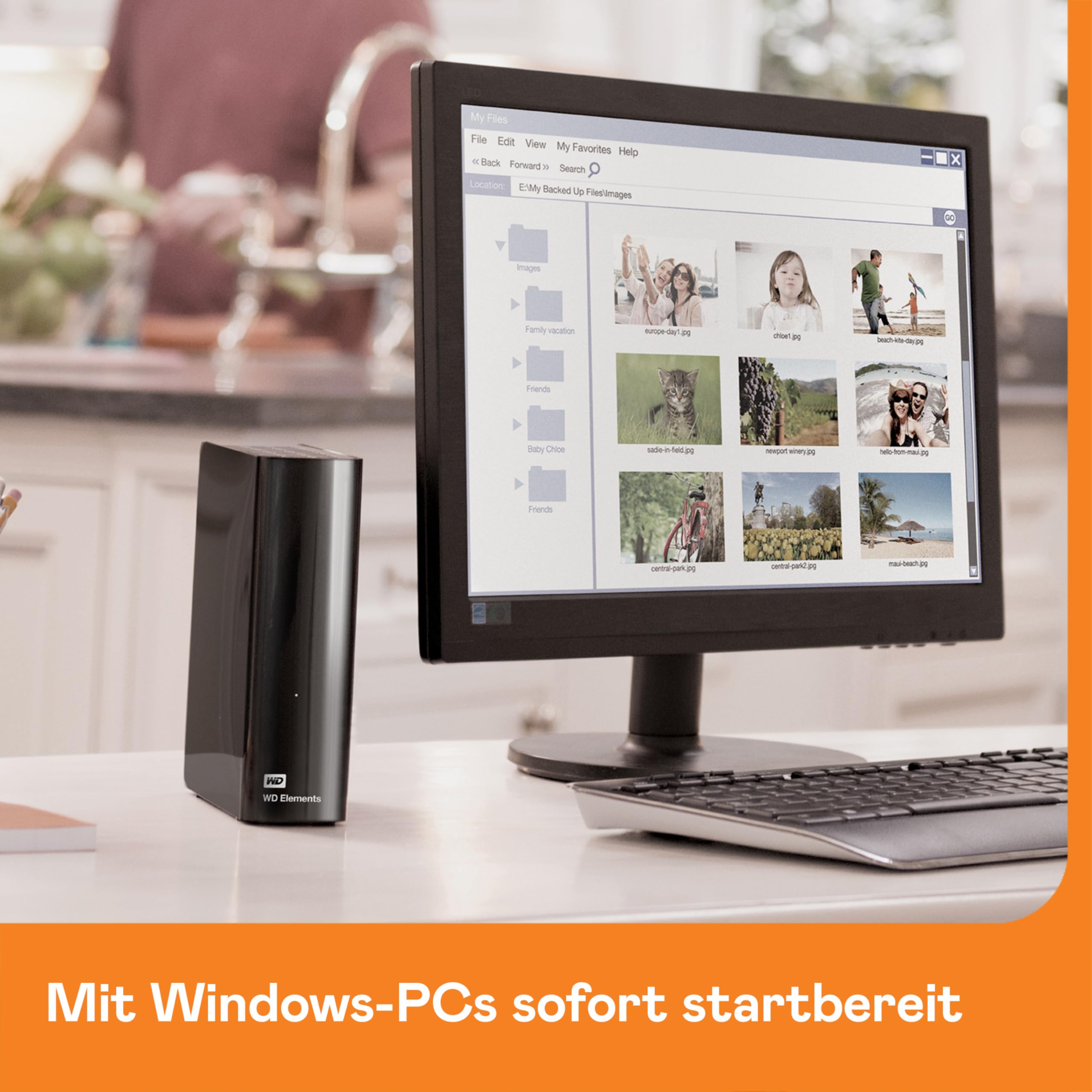 WD Elements Desktop-Speicher 24 TB (Desktop-Speicher USB 3.0-kompatibel, Zusatzspeicher für Fotos, Musik, Videos und alle anderen Dateien, stoßfest) Schwarz 5