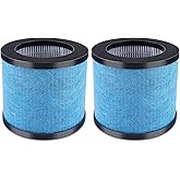 KEEPOW TPAP002 Hepa Filter Replacement Compatible with TOPPIN TPAP002 HEPA Air Purifier Comfy Air C1, Part # TPFF002 (2 Pack)
