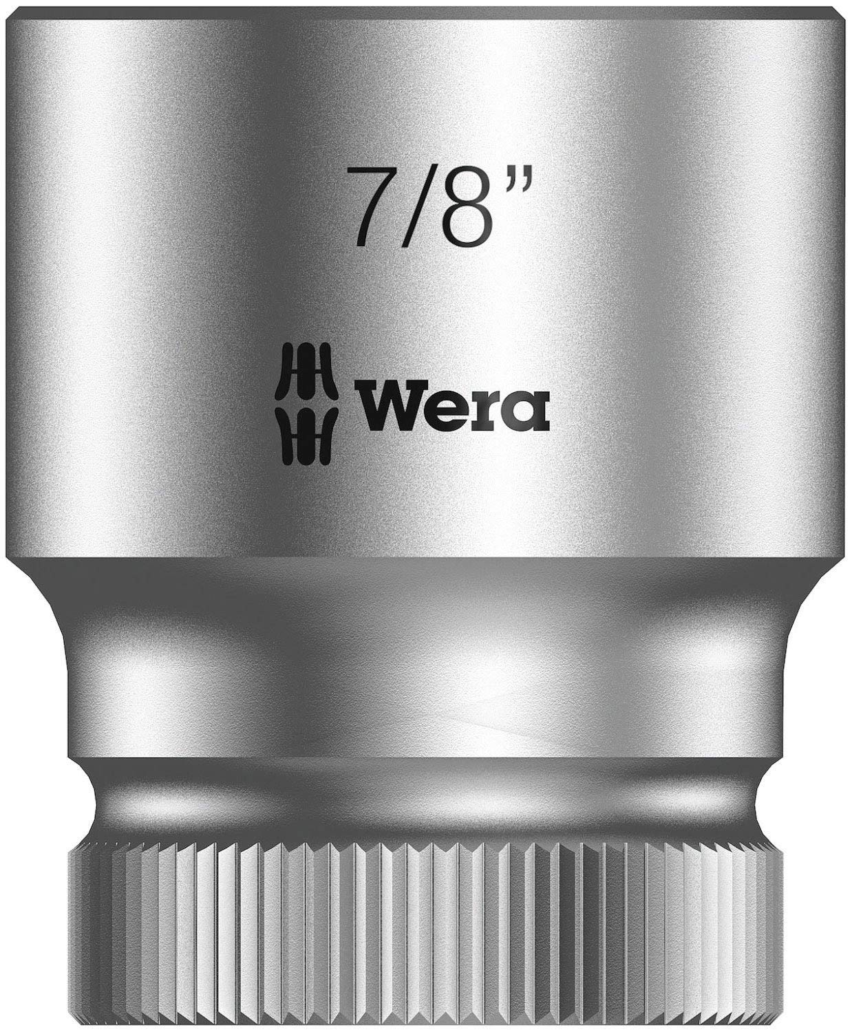 Wera 05003628001 7/8-Inch 8790 HMC Zyklop Socket with Hexagon Drive - Silver