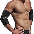 Mava Sports Elbow Brace Compression Sleeve (Pair), for Tendonitis, Tennis, Workouts, Weightlifting, Golfer's Elbow Treatment, and Joint Pain