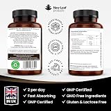 New Leaf Reishi Mushroom Capsules 4000mg 120 Vegan Extract UK Made view 6