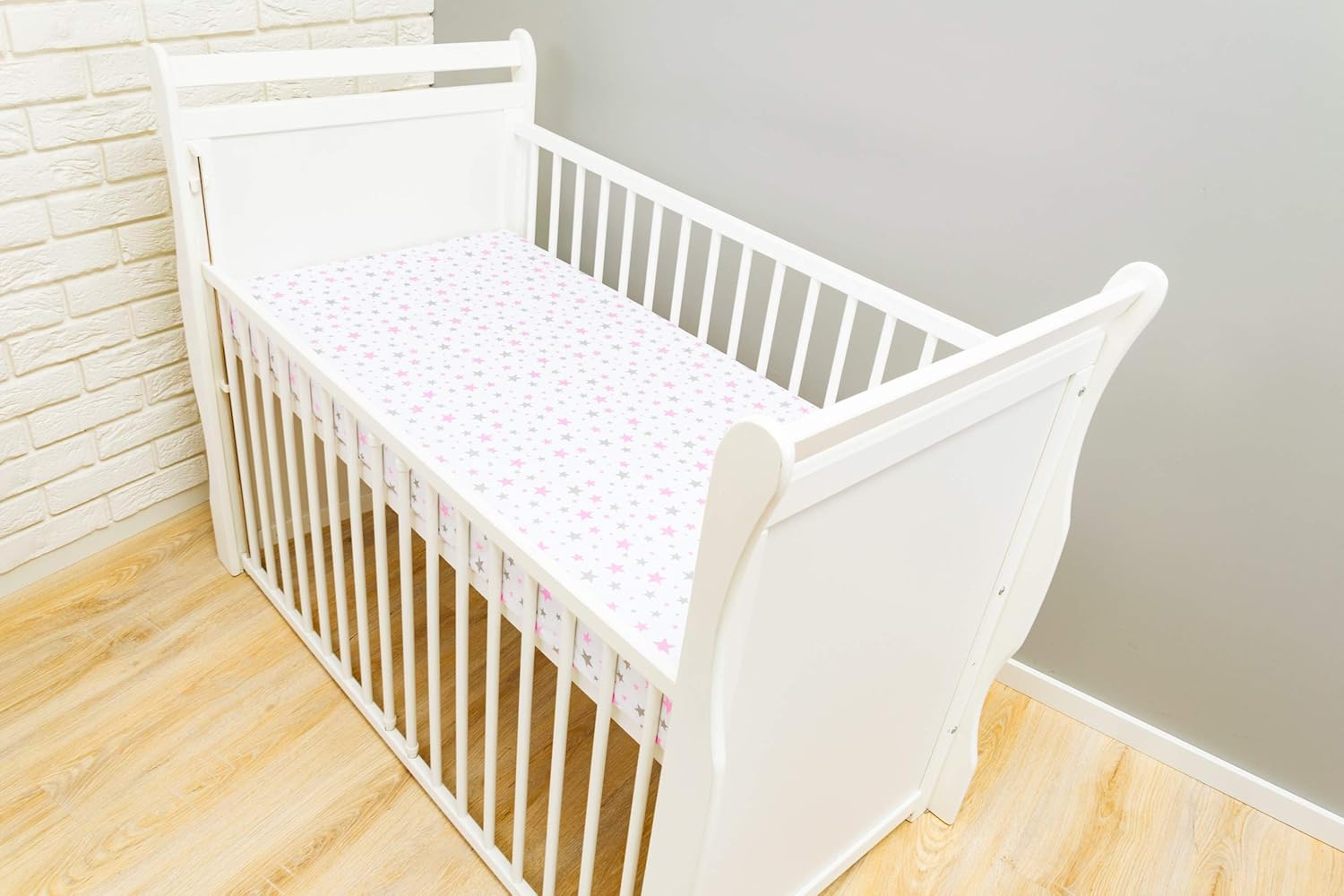 Parure De Lit Bebe Dimensions 140 X 70 Cm Motif Petites Etoiles Grises Amilian Drap Housse Pour Lit Bebe Et Enfant 60 X 1 Cm 100 Coton 70 X 140 Cm