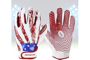 BC KONGOUARD KONGOUARD Youth Flag Football Gloves, Football Receiver Gloves Boys Girls, Sticky Grip Kids Football Gloves