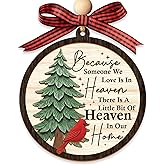 Heaven in Our Home Christmas Memorial Ornament 2025 – Cardinal Christmas Ornaments with 2 Layers, Sympathy Gift for Loss of Loved One, Memorial Gifts for Loss of Mom, Dad, Grandma, Cardinal Gifts