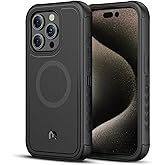 M MYBAT PRO Maverick Series Rogue Edition for iPhone 15 Pro Max Case,[Compatible with Magsafe],Magnetic Back,Anti-Drop,Shockproof,Heavy Duty Protection Black