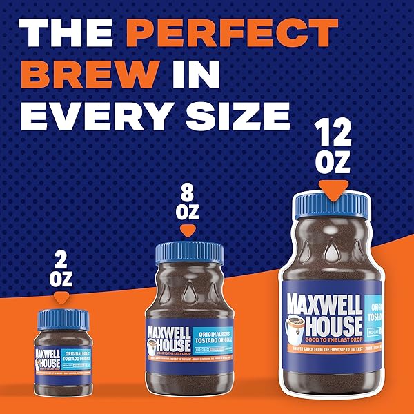 MAXWELL HOUSE ORIGINAL MEDIUM ROAST INSTANT COFFEE (12 OZ JAR)