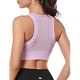 Yvette High Impact Sports Bras for Women Large Bust Zip Front Closure Sports Bra High Support for Running Workout