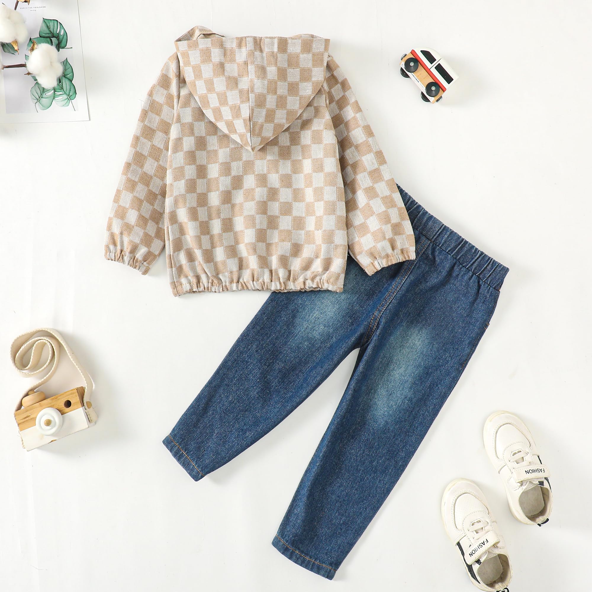 Toddler Boy Clothes Baby Boy Outfit Letter Prints Hoodies Top Ripped Jeans Cute Boys Clothing Set Fall Winter