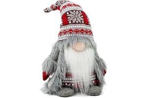 LOCKASEN Gnome Christmas Decorations - Adorable Plush Christmas Gnome Gifts for Women, Thanksgiving Valentines Birthday Plush Gnomes Swedish Tomte Elf for Kitchen, Tiered Tray and Home Décor
