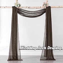 DONREN Luxury Soft Sheer Curtains Scarf for Windows