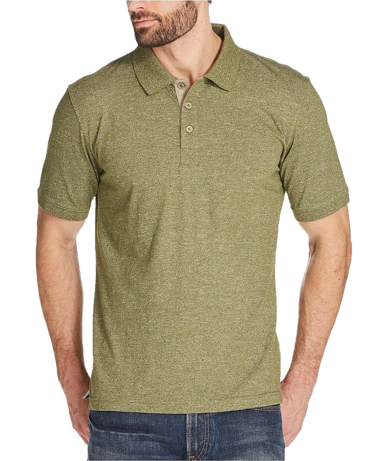 Weatherproof Vintage Mens Melange Polo 