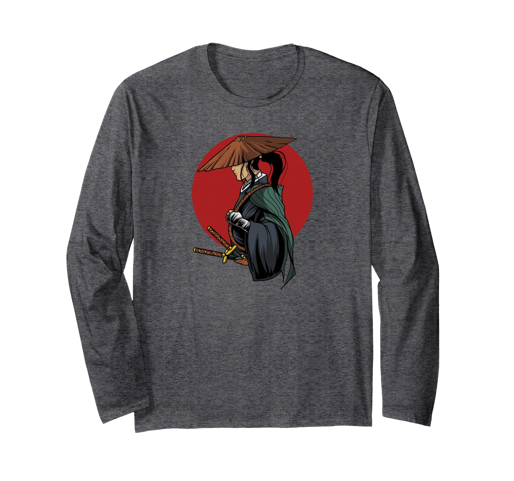 Samurai Warrior - Sword Art Japanese Fighter Katana Samurai Long Sleeve T-Shirt