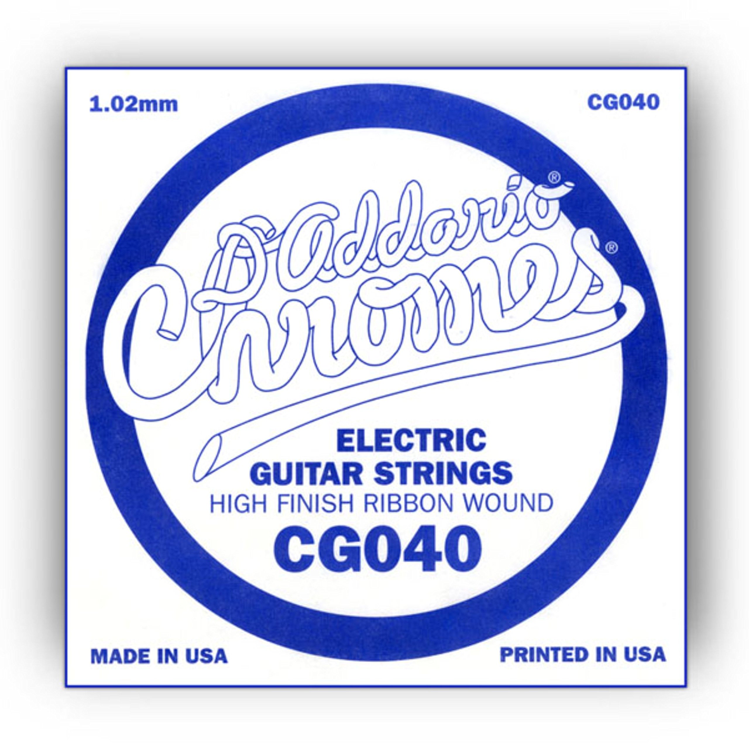 D'Addario .040 Flat Wound Single String for Electric Guitar — image 1