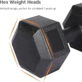 Yaheetech Arm Hand Dumbbell 5 KG Pair Hexagon Antiroll PVC Coated 10 kg view 7